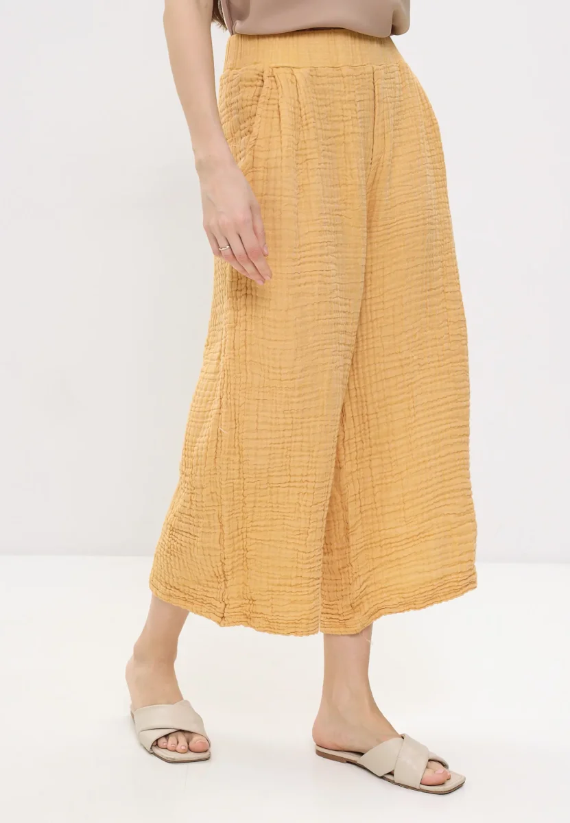 Damen Sommer und Freizeit Mode - Hose aus lässige Musselin