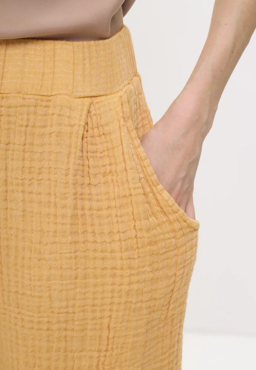 Damen Sommer und Freizeit Mode - Hose aus lässige Musselin – Bild 5