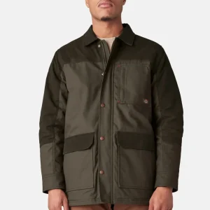 Wax coated canvas chore jacket