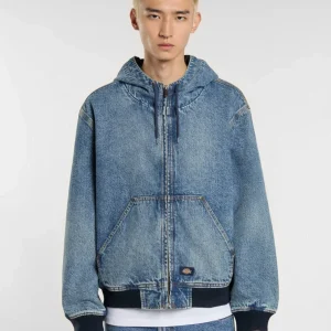 Hooded denim jacket
