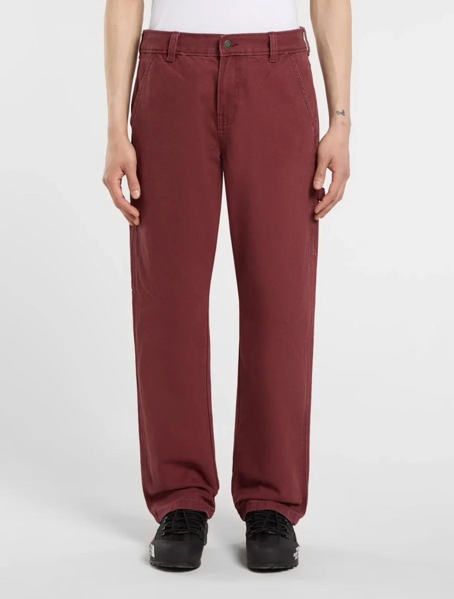 Regular canvas carpenter trousers
