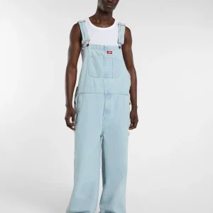 Loose denim bib