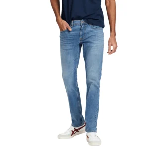 Cross Herren Jeans Dylan Straight Leg E195-135 in Light Mid Blue