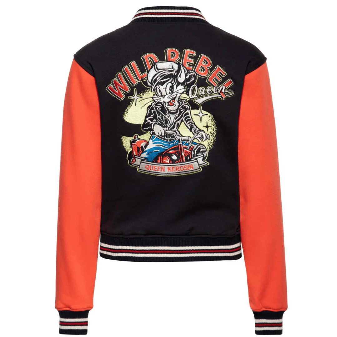Queen Kerosin Damen Slim College Jacke Wild Rebel 59022-335 – Bild 2