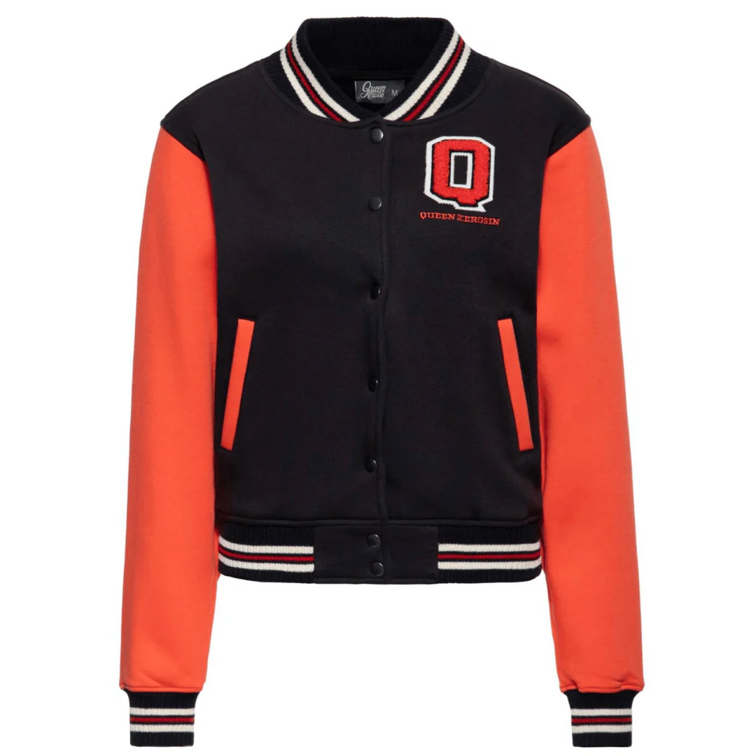 Queen Kerosin Damen Slim College Jacke Wild Rebel 59022-335 – Bild 3