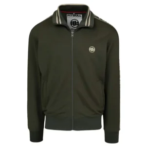 PITBULL Herren Trainingsjacke Tape Logo Old Green