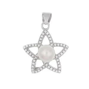 Blütenperle Anhänger - Sterling Silber