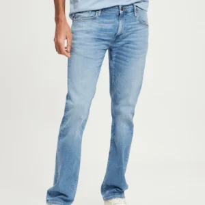 Cross Herren Jeans Damien E198-084 in Light Mid Blue