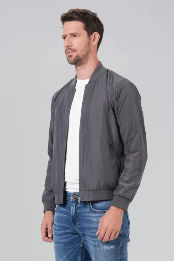 M.O.D Herren Blouson Fliegerjacke Jaden College in iron grey – Bild 4
