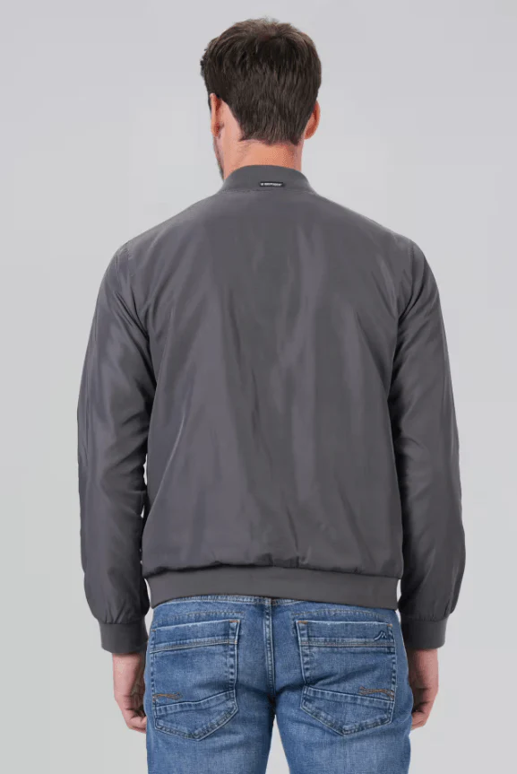 M.O.D Herren Blouson Fliegerjacke Jaden College in iron grey – Bild 5