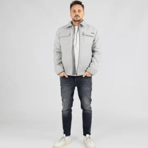 M.O.D Herren Winterjacke Regular Fit in grau WI24-JA654