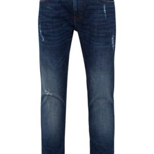 CROSS Herren Jeans Jimi | Tapered Fit Stretch Denim Used Blau – JeanZone