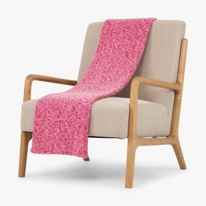 Mouliné Throw - Fuchsia
